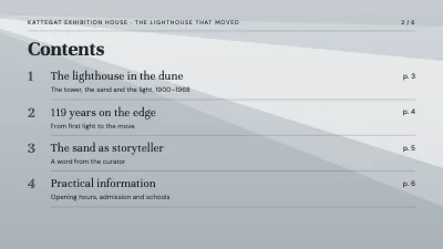 Page 2 of Museum exhibition — the lighthouse that moved