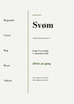 Svømmeundervisning på Nørrebro