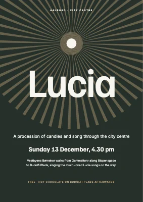 Lucia procession — rays of light in the dark