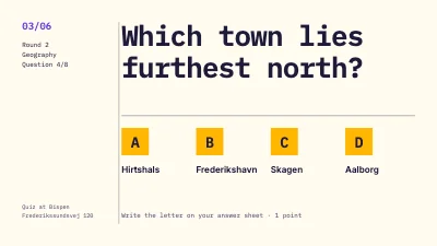Page 3 of Pub quiz — Tuesday quiz night