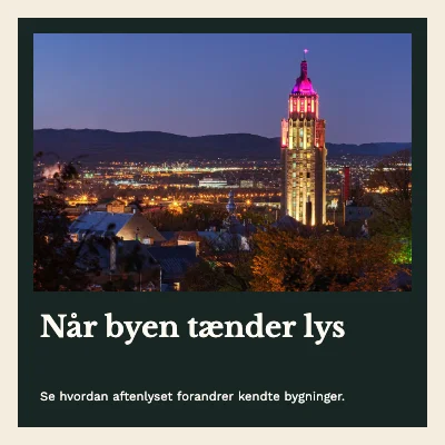 Når byen tænder lys · Bogomslag
