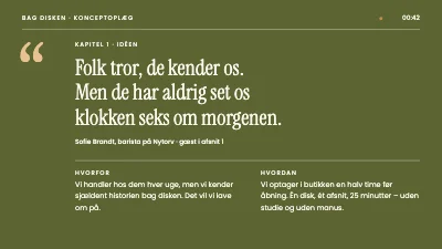 Side 3 af Podcastkoncept — Bag disken