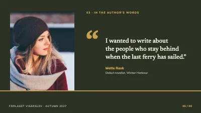 Page 5 of Publisher’s autumn list — new books