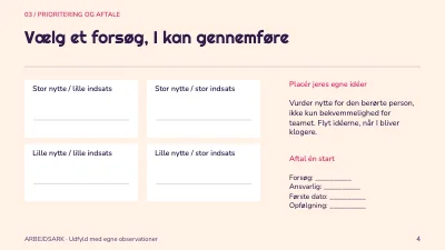 Side 4 af Værkstedets arbejdsflow
