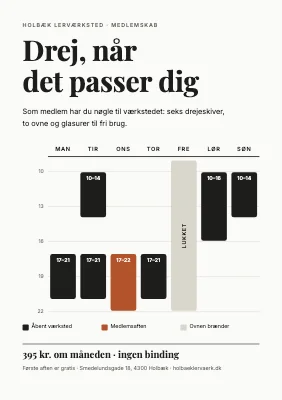 Keramikværksted — bliv medlem