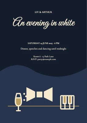 An evening in white