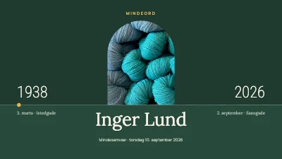 Mindeord — mindesamvær