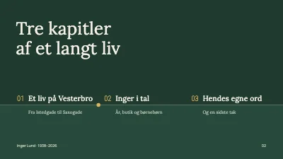 Side 2 af Mindeord — mindesamvær