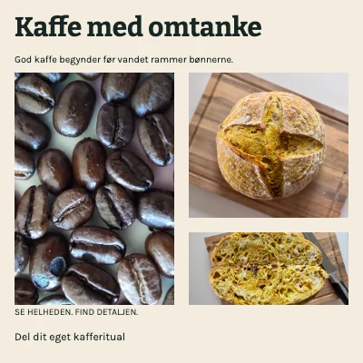 Kaffe med omtanke · Billedopskrift
