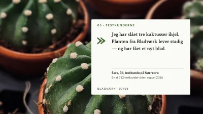 Side 7 af Produktlancering — stueplanter på abonnement