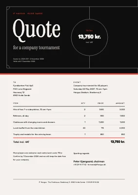 Quote — football club