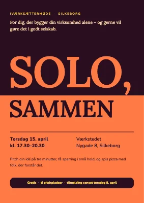 Iværksættermøde i Silkeborg — solo, sammen