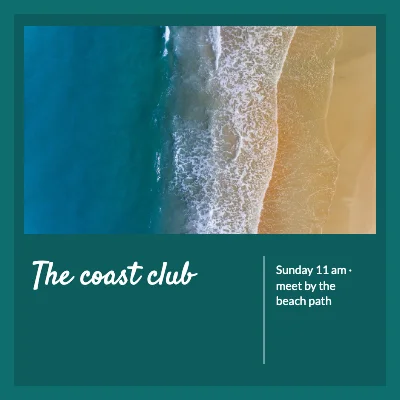 The coast club · weekend postcard