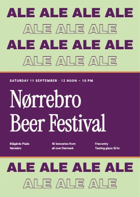 Nørrebro beer festival — poster
