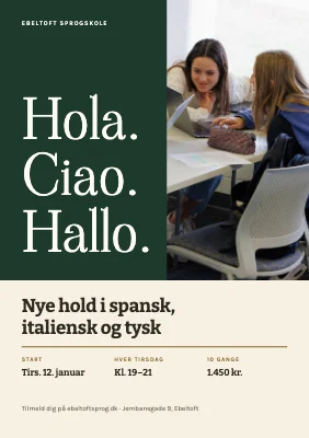 Sprogskole — nye hold