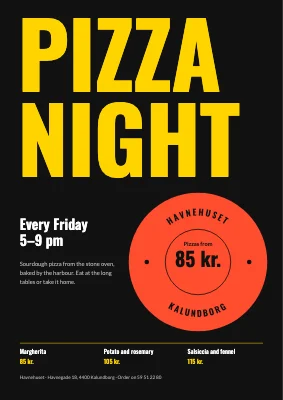 Pizza night — Friday pizza by the harbour