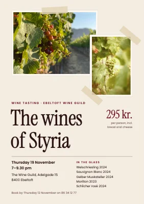 Wine tasting — the wines of Styria