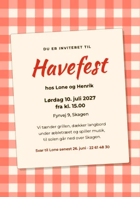 Havefest i Skagen — invitation