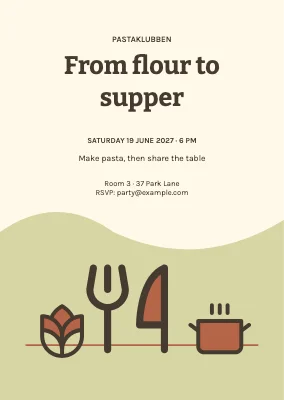From flour to supper