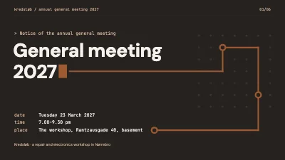 Annual general meeting — Nørrebro association