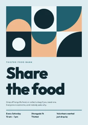 Food bank — Bauhaus poster