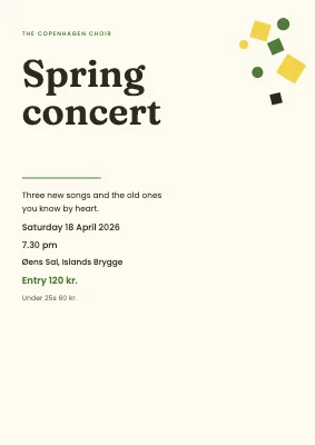 Spring concert — the choir in Copenhagen