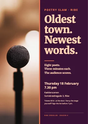 Poetry slam in Ribe