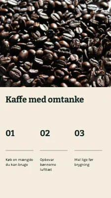 Kaffe med omtanke · Billedopskrift