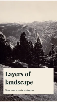 Page 1 of Layers of landscape · storyboard