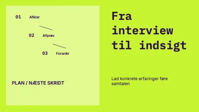Fra interview til indsigt