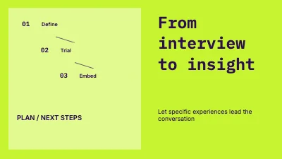 Page 1 of From interview to insight