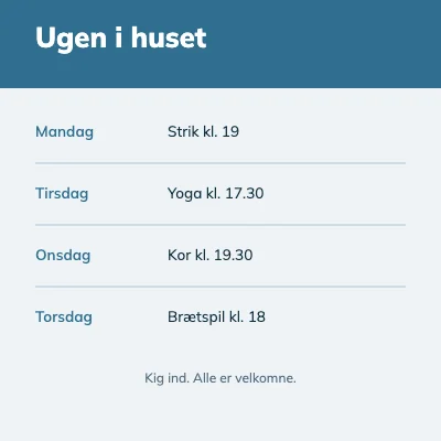 Ugen i huset