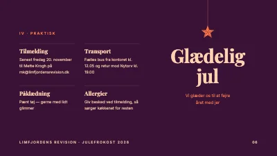 Side 6 af Julefrokost — program og menu