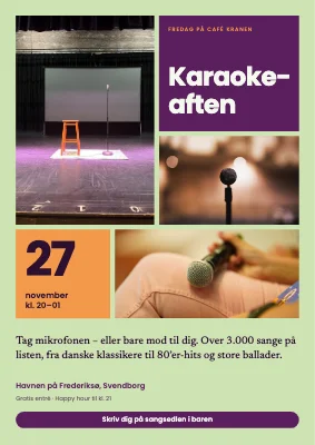 Karaokeaften på café