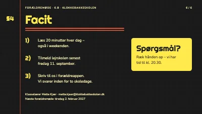 Side 6 af Forældremøde i skoleklassen