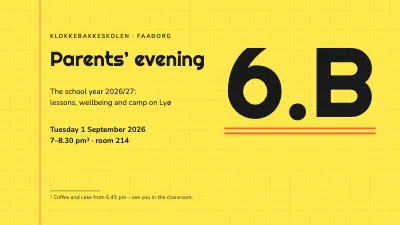 School parents’ evening