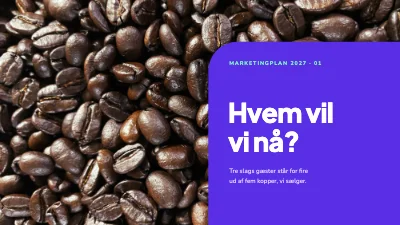 Side 3 af Marketingplan — kaffebar