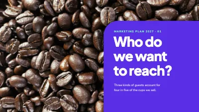 Page 3 of Marketing plan — coffee bar