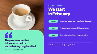 Page 6 of Marketing plan — coffee bar