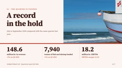 Page 3 of Quarterly report — West Coast fishing company