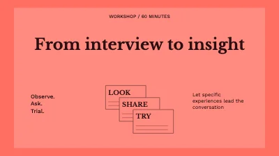 Page 1 of From interview to insight