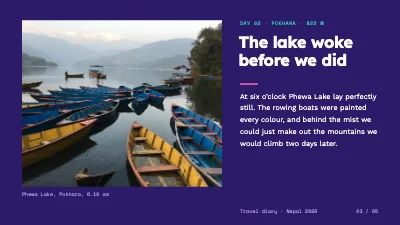 Page 3 of Travel diary — trekking in Nepal