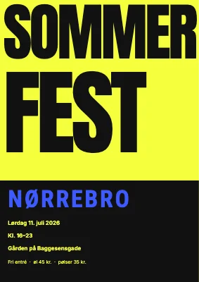 Sommerfest — gården på Nørrebro