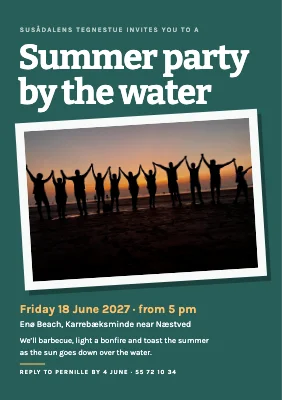 Summer party by the water
