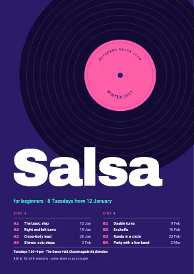 Salsa course — record with a tracklist
