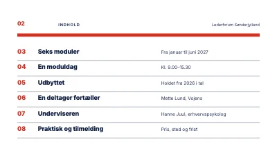 Side 2 af Lederudvikling — forløb for nye ledere