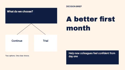 A better first month