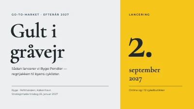 Go-to-market — lancering af produkt