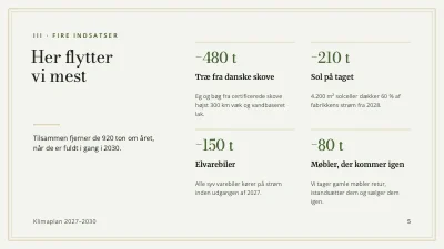 Side 5 af Klimaplan — møbelsnedkeri