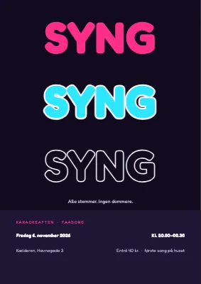 Karaokeaften — syng med i Faaborg